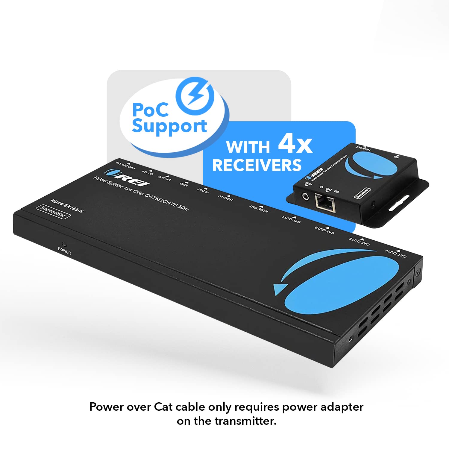 Amazon.com: OREI 1x4 HDMI Over Ethernet Extender up to 165ft – 4K