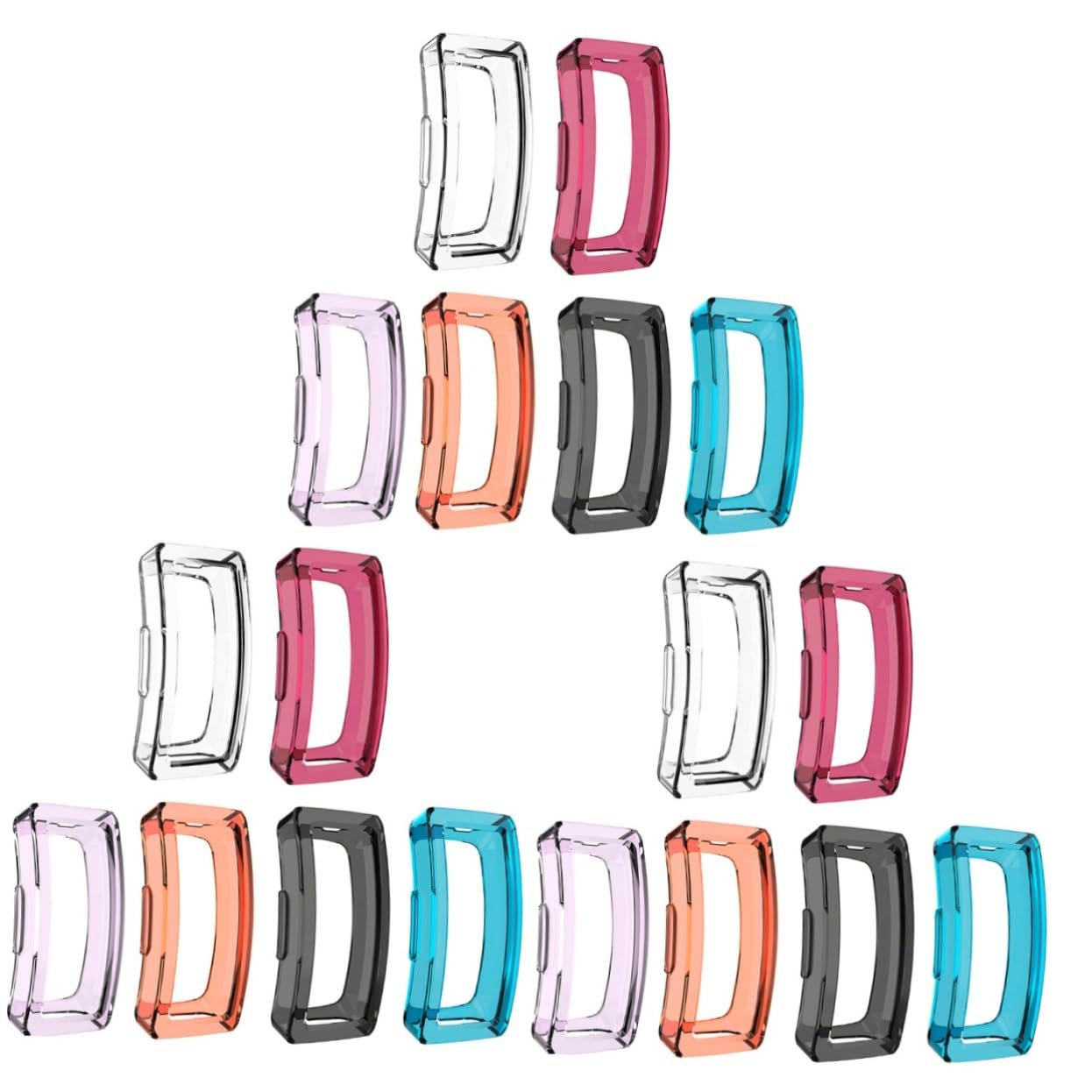 Hemobllo 18pièces Coque De TPU Transparente pour Montre Compatible avec Inspire Inspire HR Léger Et Facile à Installer Couleurs Assorties par Couleur