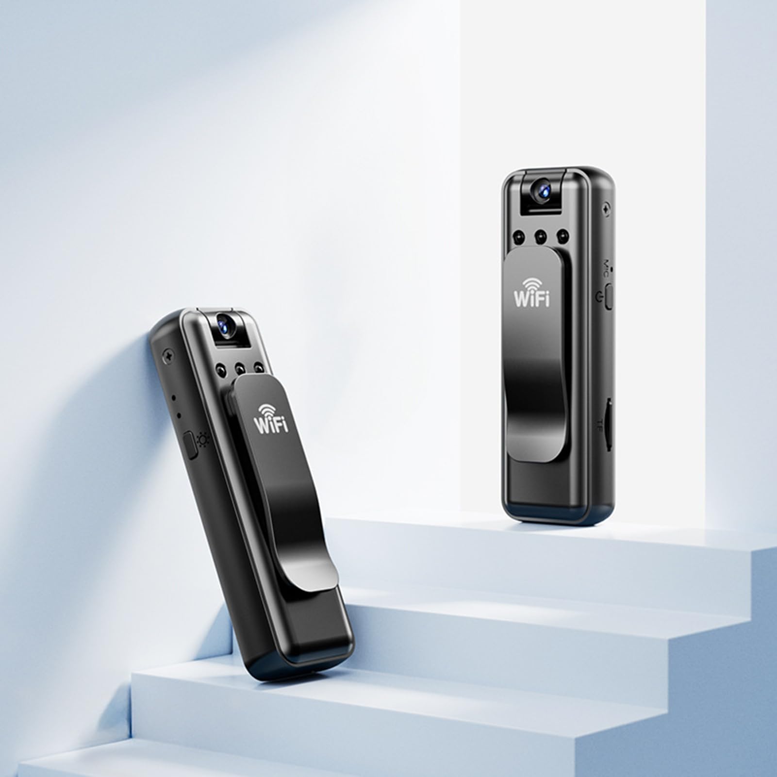 Body Cam, kleine Überwachungskamera, 0,33 Zoll tragbarer Video- und Audioaufnahme-Camcorder, Clip auf Mini-Fotogerät für Outdoor-Radfahren, Wandern und Reisen