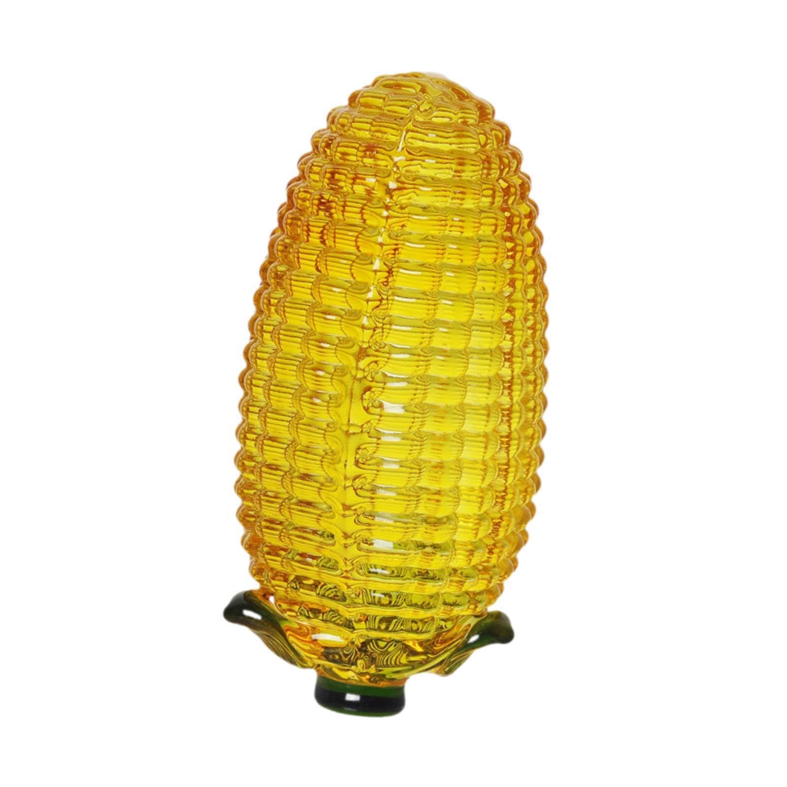PIXZCSA Charming Vegetables Miniature Fruit Ornament In Crystal Tabletop Display Home Vegetables Miniature Fruit Vegetable Model, Yellow, 7.3x3.6cm