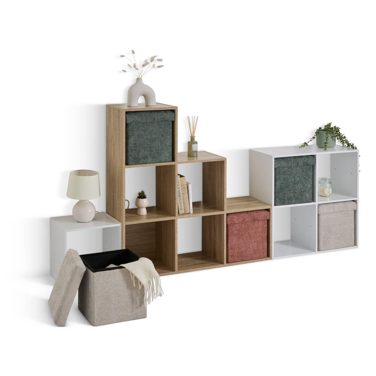 5five - pouf mix'n modul pliable 31x31cm terracotta