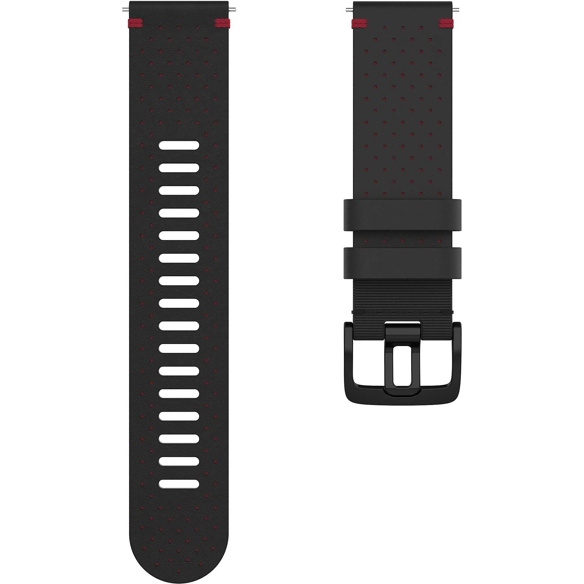 Polar pasek ze skóry perforowanej, pasuje do wszystkich zegarków Polar z paskami 22 mm