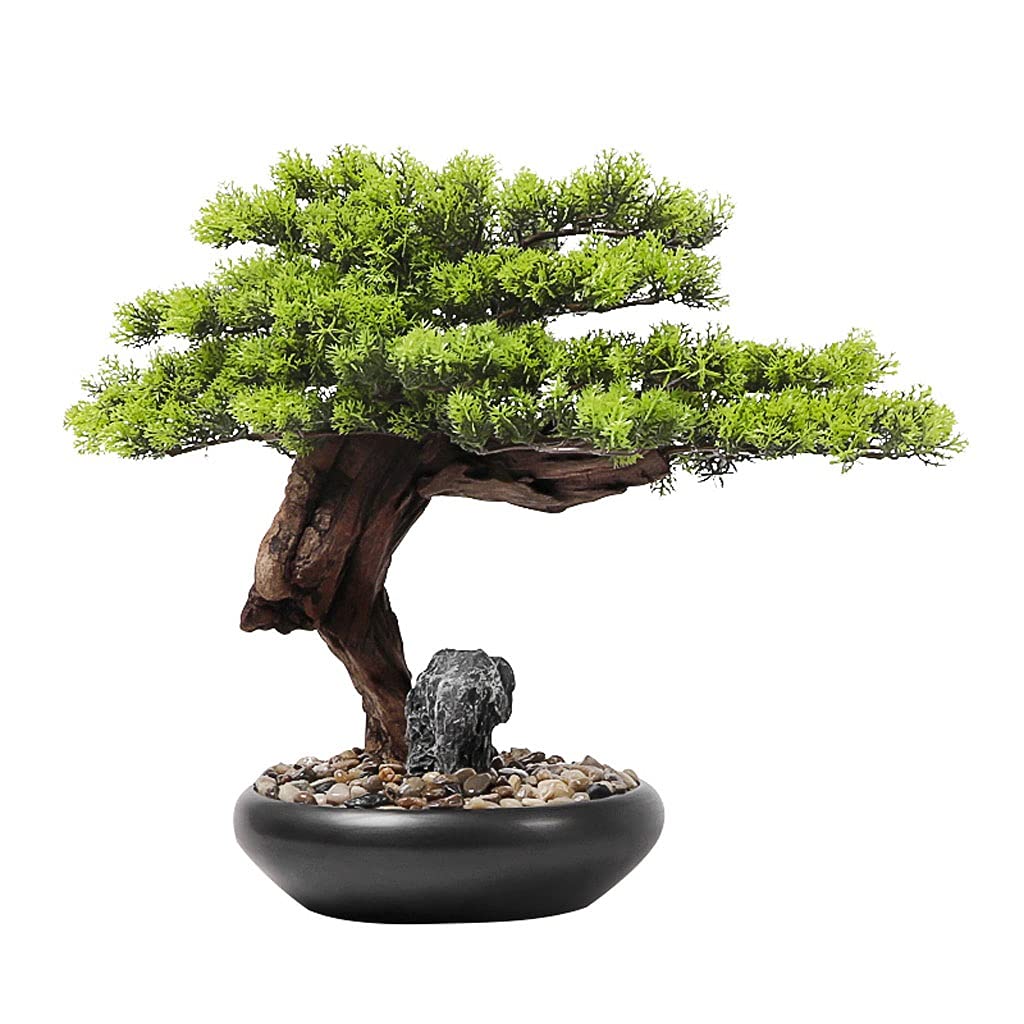 Home D cor Products New Chinese-Style Desktop Decorations Welcome Pine Bonsai Green Plants Decorations Living Room Desktop Accessories
