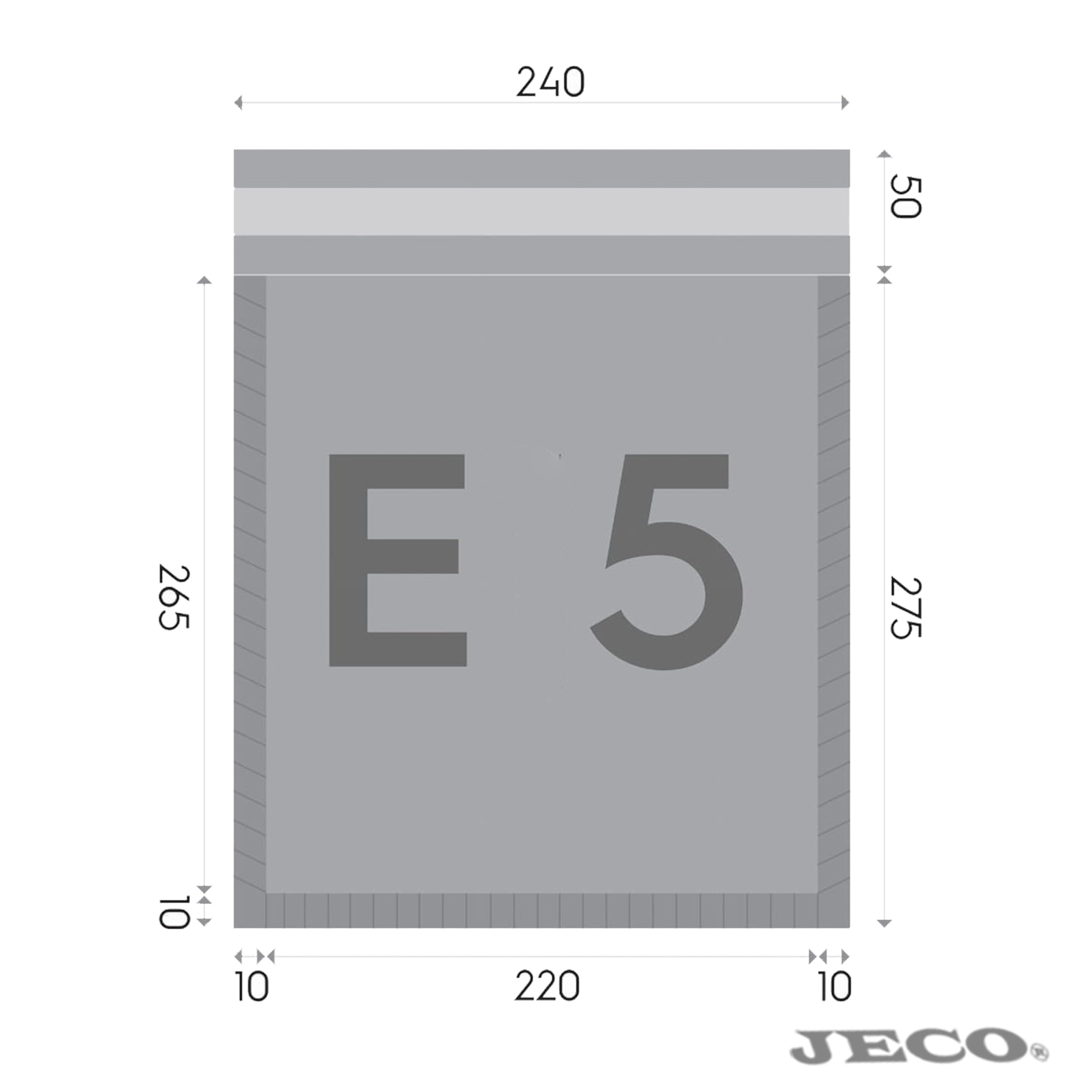 Jeco - Lot de 400 enveloppes à bulles d'air blanches taille E/5 int. 220 x 265 mm pochettes matelassées d'expédition PRO