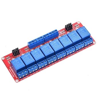 5V 8 Channel Relay with Optocoupler High/Low Level Trigger