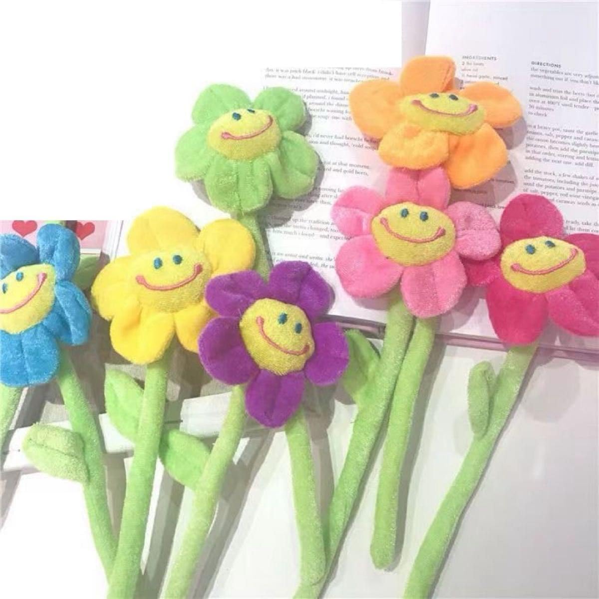 Amazon.co.jp: ぬいぐるみ花束 7本セット 花 スマイルフラワー ブーケ  