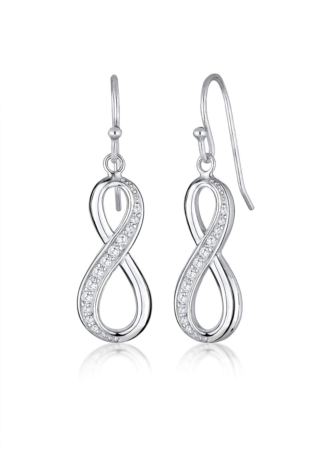 Elli Women's 925 Sterling Silver Xilion Cut Zircon Earrings