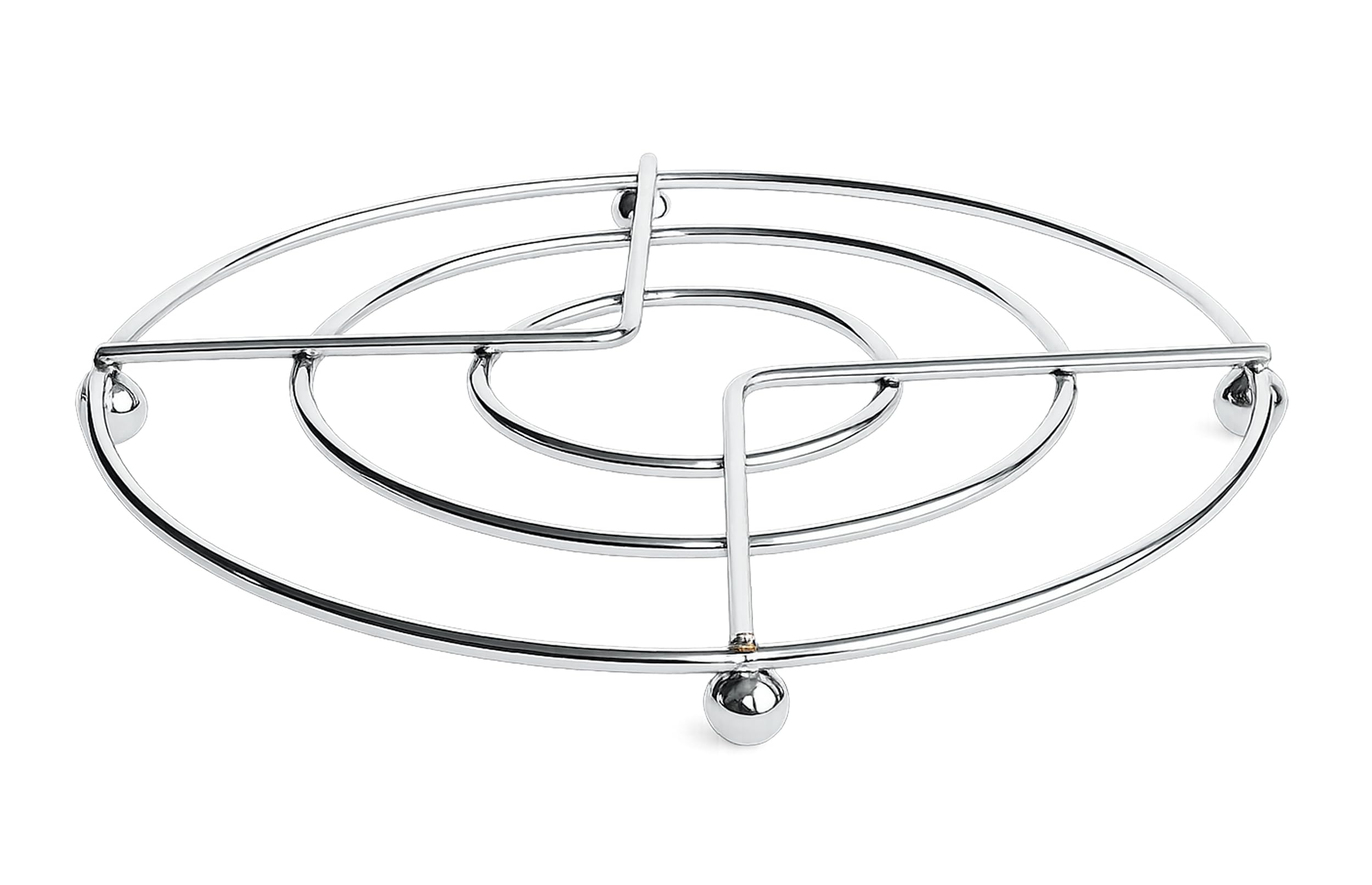 Podkładka pod garnek chrom Ø 17 cm okrągła metalowa kratka garnkowa podkładka pod garnek 99