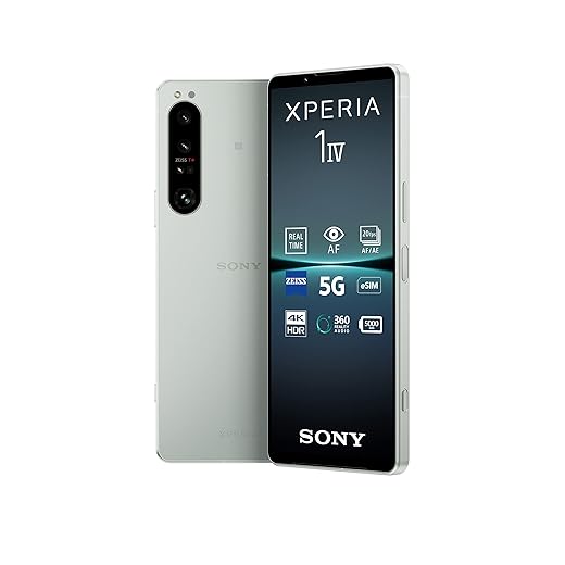 Sony Xperia 1 IV - Smartphone Android, Téléphone Portable 6.5 Pouces 21:9 CinemaWide 4K HDR OLED - Taux de rafraichissement de 120Hz - Véritable Zoom Optique - rêvetement Zeiss T* (Violet)