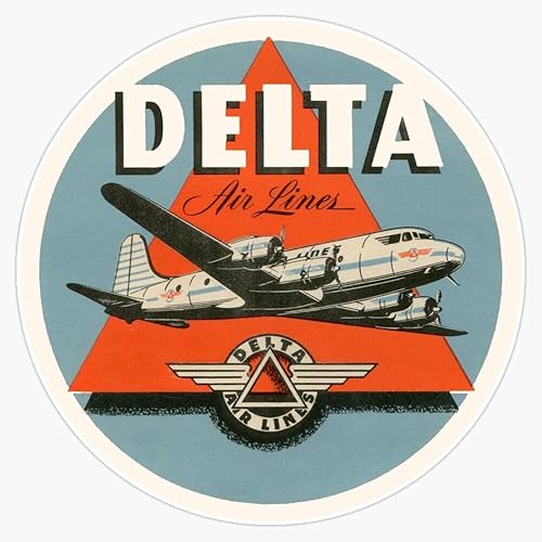 Miniatura 1 de Delta Airlines - Adhesivo adhesivo para parachoques (5 pulgadas)
