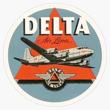Magnet Delta Airlines Magnet Vinyl Decal Sticker 5"