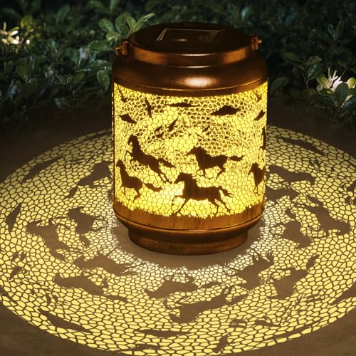 Horse Gifts for Mom/Grandma/Women/Sister,Garden Gift ,Solar Lanterns Outside Clearance,Porch Yard Decorations Outdoor,Mother Day Gift SOutdoor