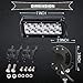 TURBO SII 7Inch LED Light Bar LED Work Light Flood LED Lights Off Road Driving Lights Led Pods Fit Trucks ATV Off Road Lights Boat Lighting Led Backup Light(4 Pack) (7