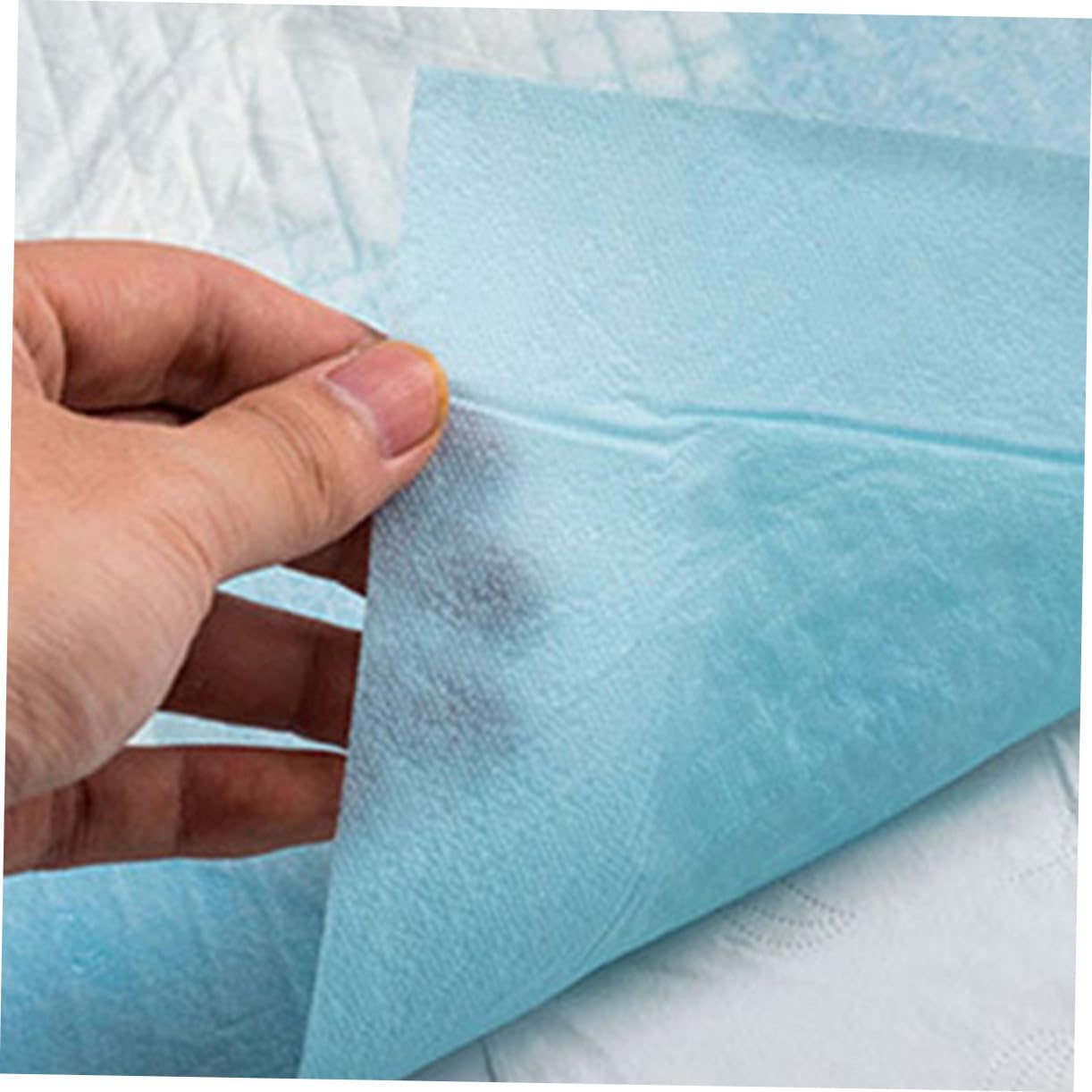 Gatuida Einweg Wickelunterlagen mit Auslaufsicherem Design 100 Stück für Babys als Tragbare Wickelauflage und Absorbierendem Vliesstoff für Zuhause und Unterwegs