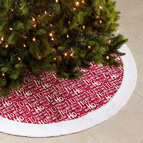 Fennco Styles Ho Ho Ho Christmas Tree Skirt 72
