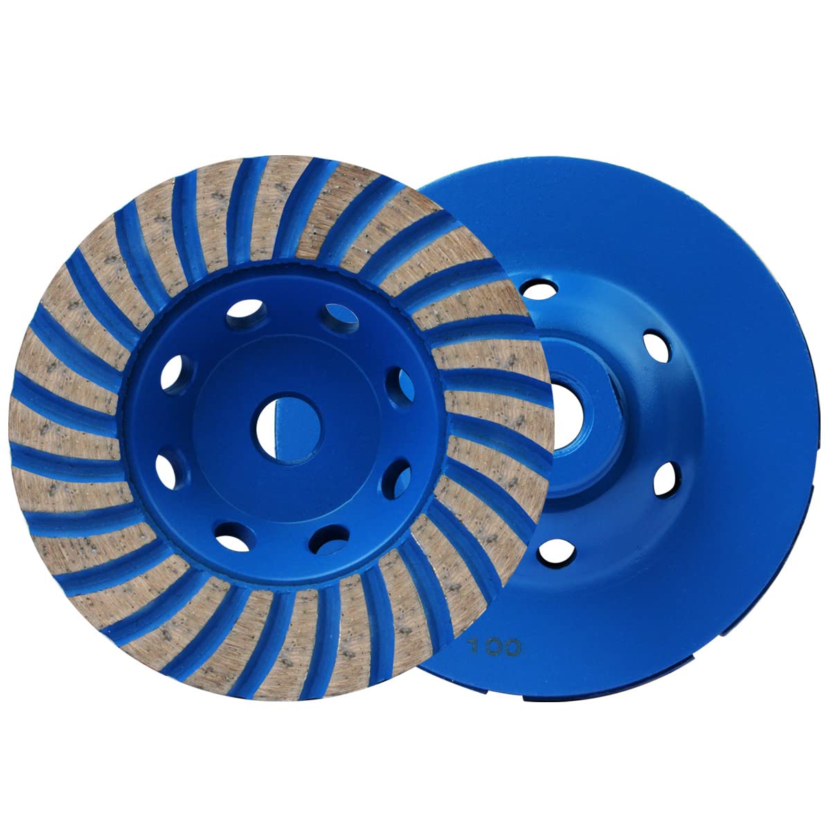 6Inch Turbo Row Diamond Grinding Cup Wheel 5/8"-11 Arbor Angle Grinder Disc Sanding Stone Marble Granite Concrete Ceramic¡­