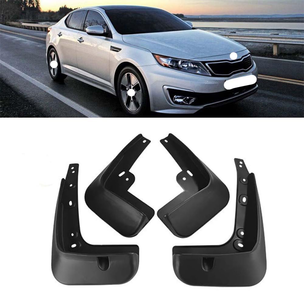 RJQXZXGQ Car Mud Flaps, for Kia K5 Optima 2011 2012 2013 Front & Rear Car Mud Flaps, Splashproof Tough Auto Splash Guards Fenders
