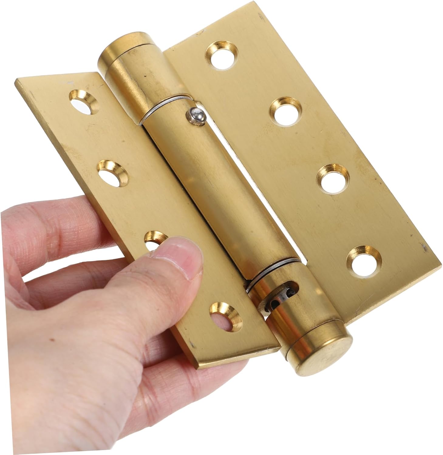 2pcs Heavy Duty Self Closing Spring Door Hinges for Exterior and Interior Use Mute Operation Durable Design for Bathroom Pantry and Storm Doors