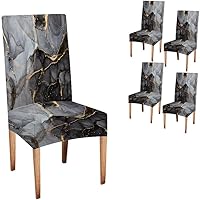 Vista 48 de CAPSCEOLL Juego de 4 fundas para sillas de comedor, color turquesa, turquesa, turquesa, turquesa, turquesa, verde azulado, fundas de asiento Parson