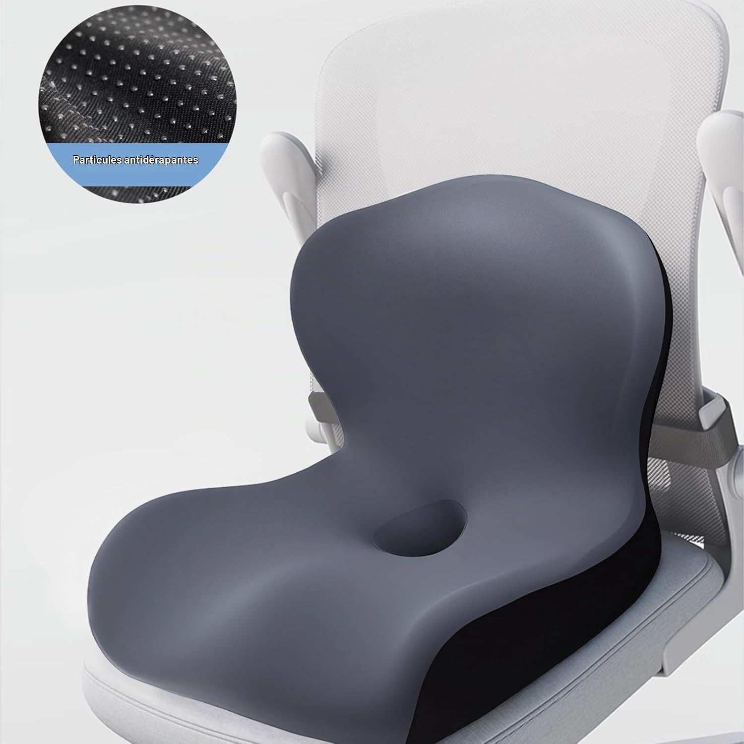Coussin D'assise Orthopédique avec Soutien Lombaire,Coussin Ergonomique de Siège en Mousse Mémoire de Forme de L pour la Maison,la Voiture,Les Fauteuils Roulants et Les