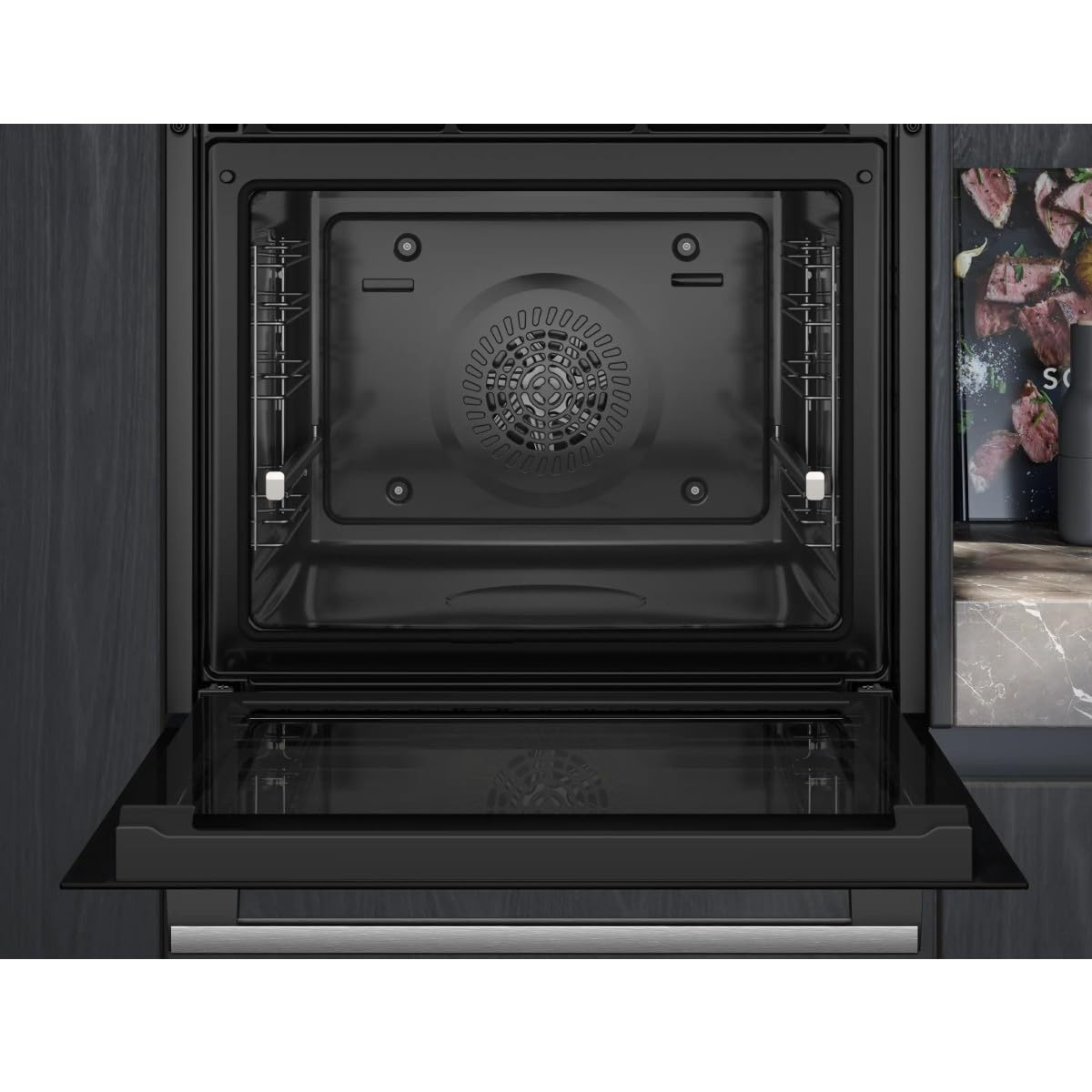 Siemens - Four iQ300, humidClean, perfectCooking 3D, noir, HB514AER4