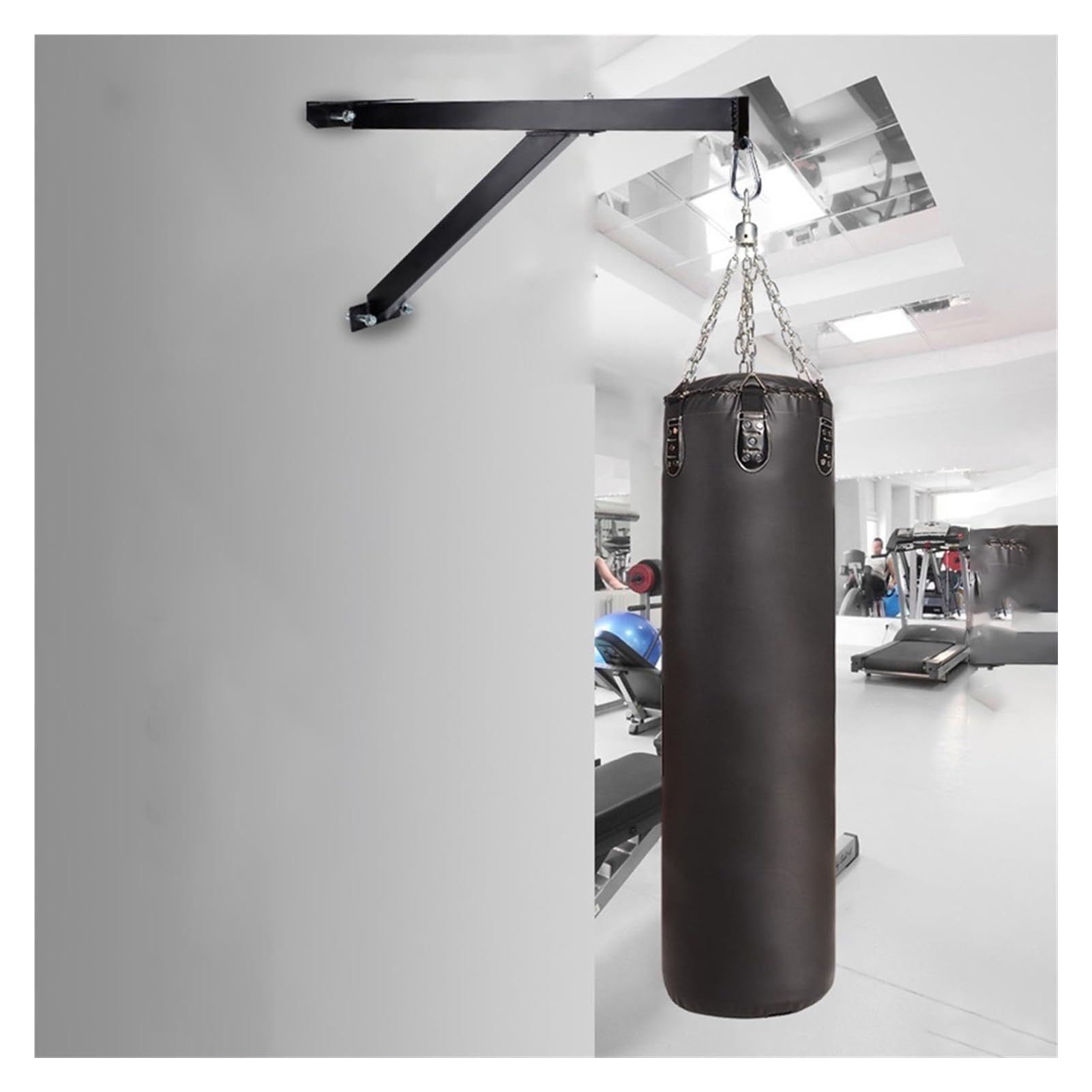 JINMLBO Punch Bag Wall Bracket Standard Boxing Bag Wall Mount Heavy Holds Upto 500Kg,3 Sizes(B-75CM)