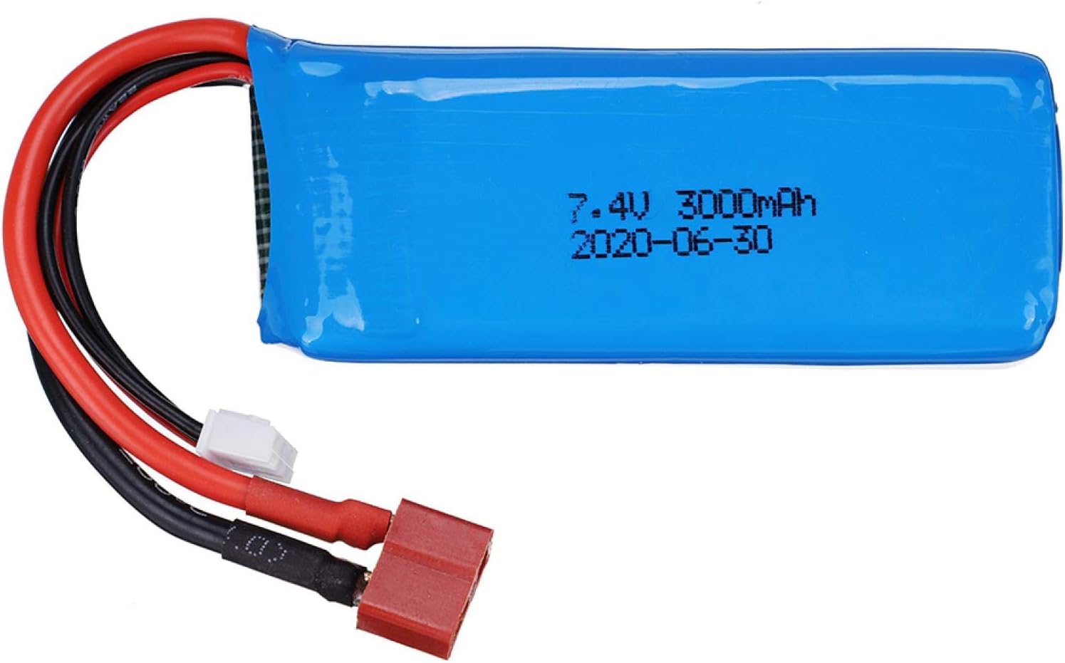 YUNIQUE GREEN-CLEAN-POWER Akumulator Lipo 7,4 V 3000 mAh 2S z wtyczką T Plug - kompatybilny z samochodem RC Wltoys 144001 1/14 RC - wysokiej wydajności zamiennik dla modeli sterowanych radiowo