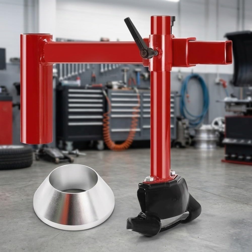 Tragbarer manueller Reifenmontierhebel, für schwere Perlenbrecher, 40,6 | Manueller Reifenwulstwechsler, verdickter Stahlhebel mit Entenkopfadapter, einfache Installation, Garage