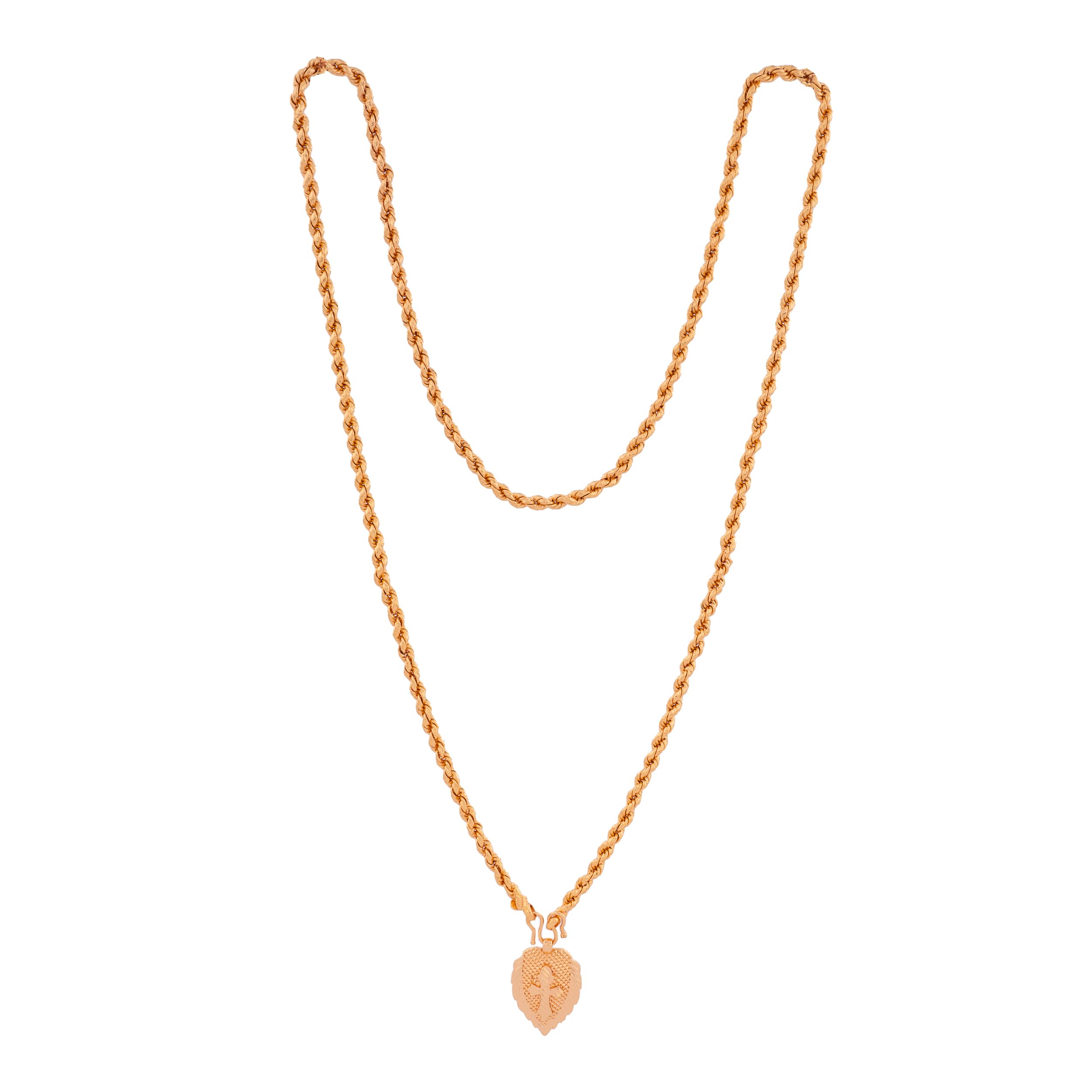 Radhas Creations Womens Long Gold Plated Copper Rope Chain with Christian Tali (30", Cross) (B08HVHMPK4) Amazon Price History, Amazon Price Tracker