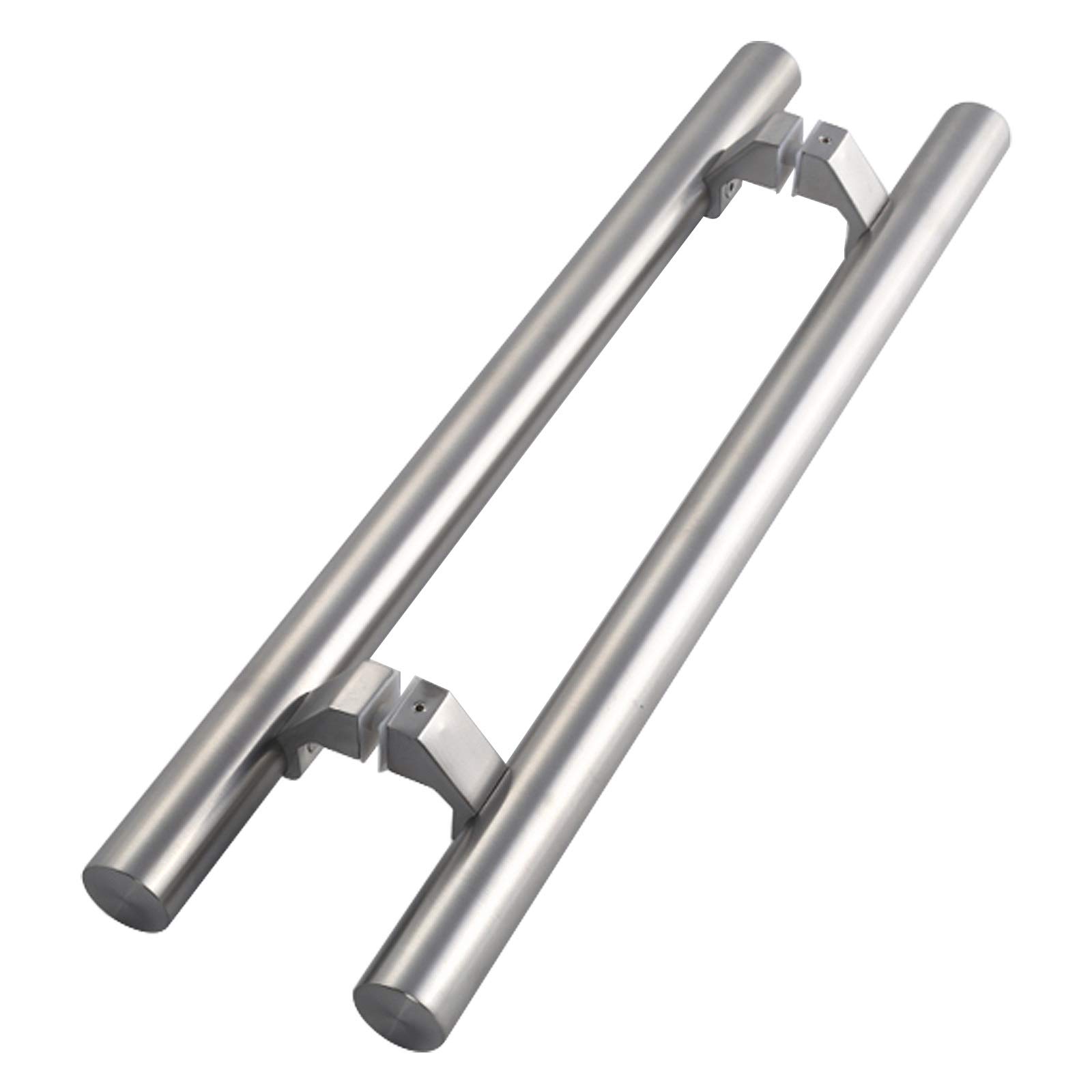 Poignée de porte en verre acier inoxydable double face pour un accueil chaleureux