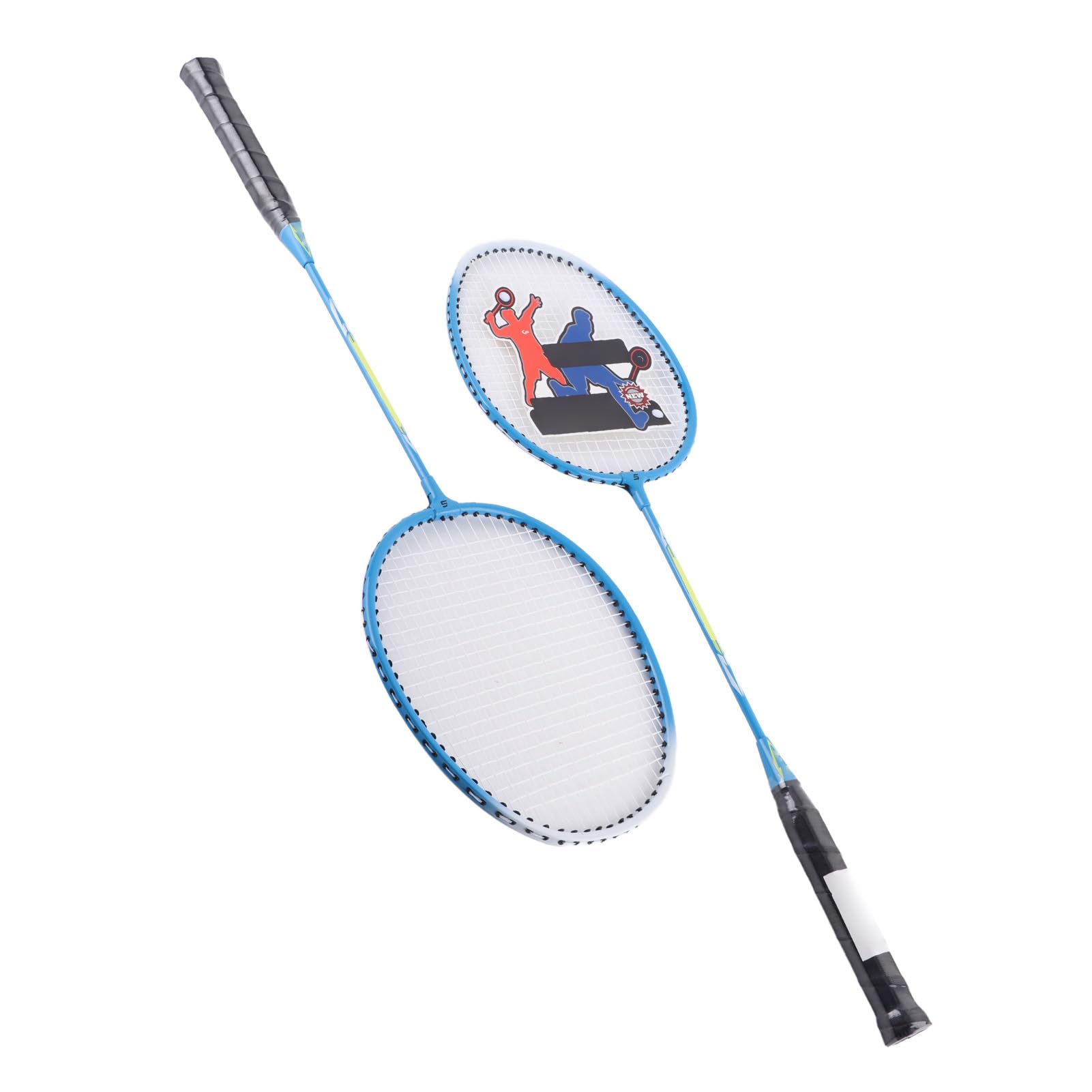 EMUKOEP Raqueta de Bádminton Deportiva de 1 par con Diseño de Interfaz en Forma de T para una Sensación única, para Profesores y Estudiantes