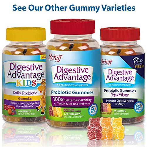 Digestive Advantage Kids Daily Probiotic Natural Fruit Flavor Gummies, (60Ct) - Helps Relieve Minor Abdominal Discomfort & Occasional Bloating*, Supports Digestive & Immune Health* (Pack Of 4) #TOP6