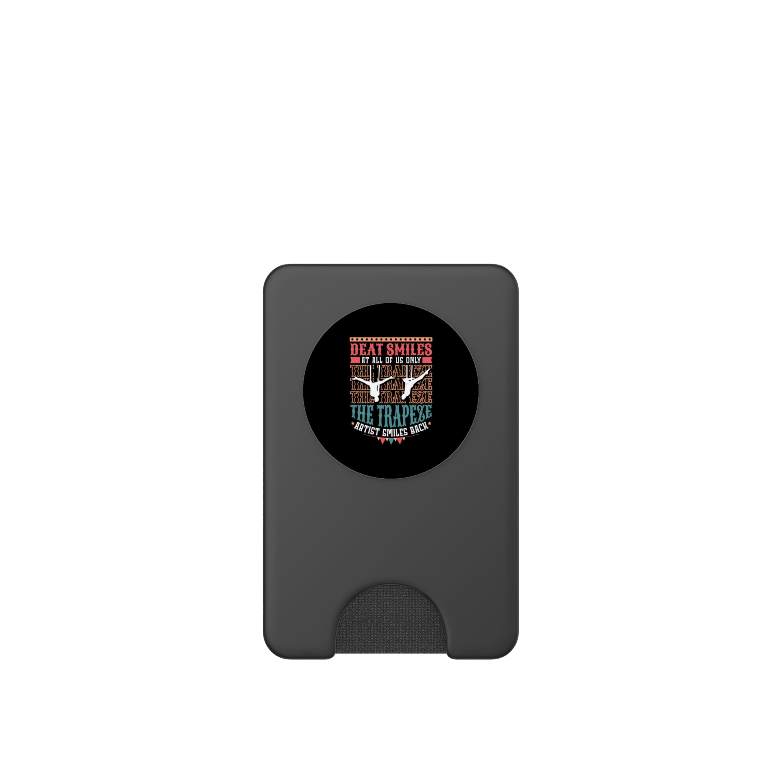 Deat smiles at all of us only the trapeze artist PopSockets PopWallet for MagSafe, Black - Image 2