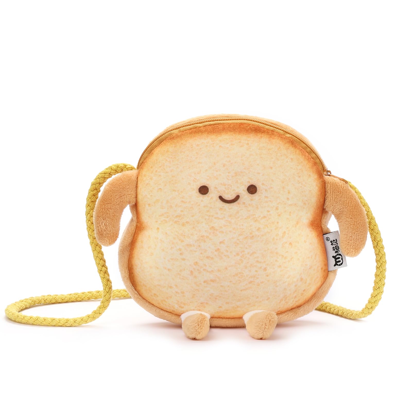 veediyin Plush Toast Crossbody Bag Cute Toddler Purse for Girls Gifts Kawaii Mini Purse for girl Y2K Wallet 3-12Year-picture-30