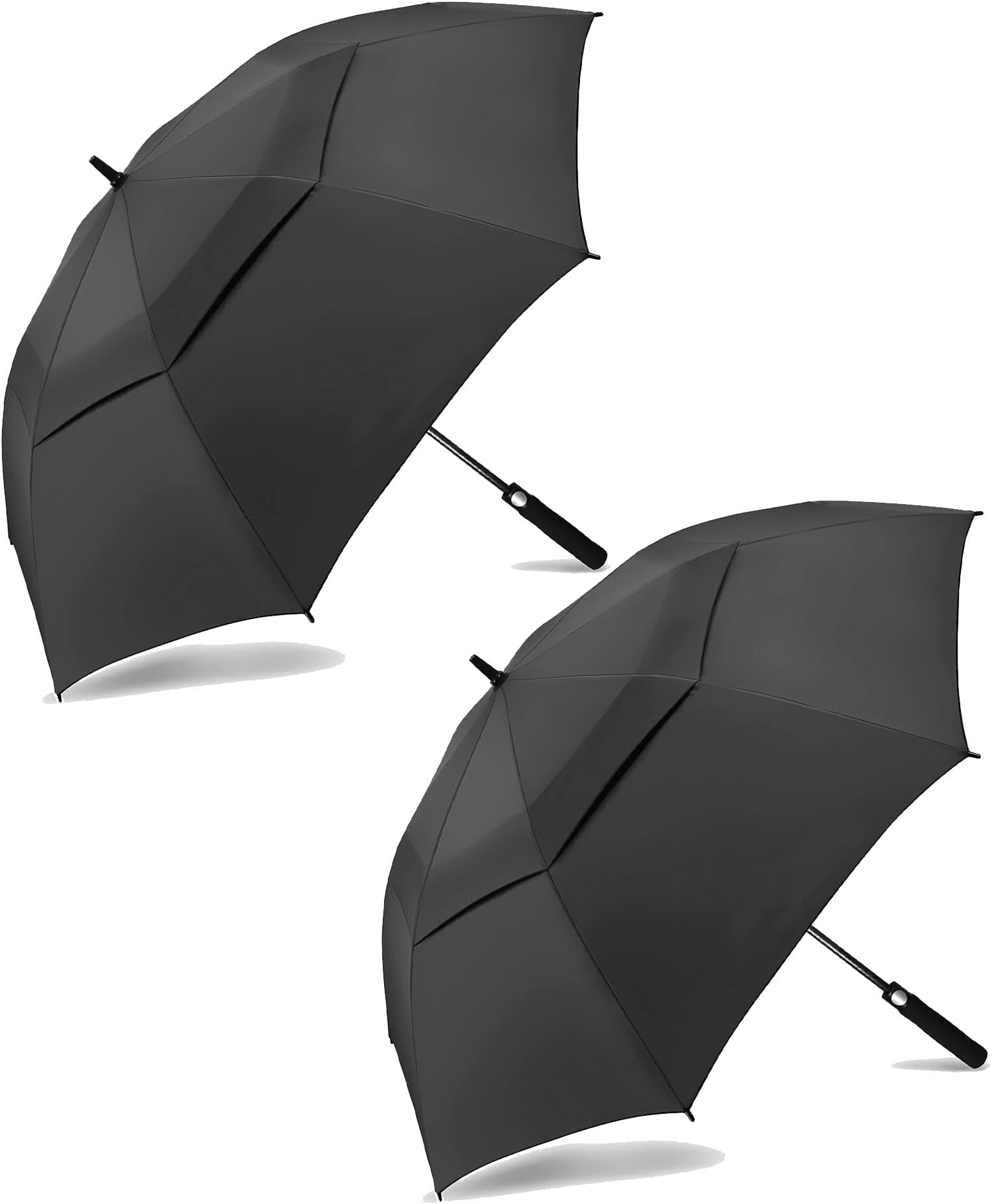 MRTLLOA Extra Large Golf Umbrella, 54/62/68/72 Inch Automatic Open, Oversize Double Canopy Vented Windproof Waterproof Sports Umbrellas for Rain