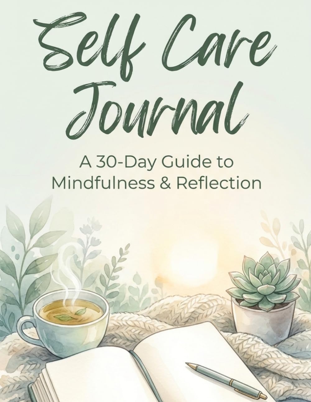 Self Care Journal: Daily Wellness Notebook | Mental Health & Mindfulness Prompts, Mood Tracker, Gratitude Log & Habit Tracker for Women and Men
