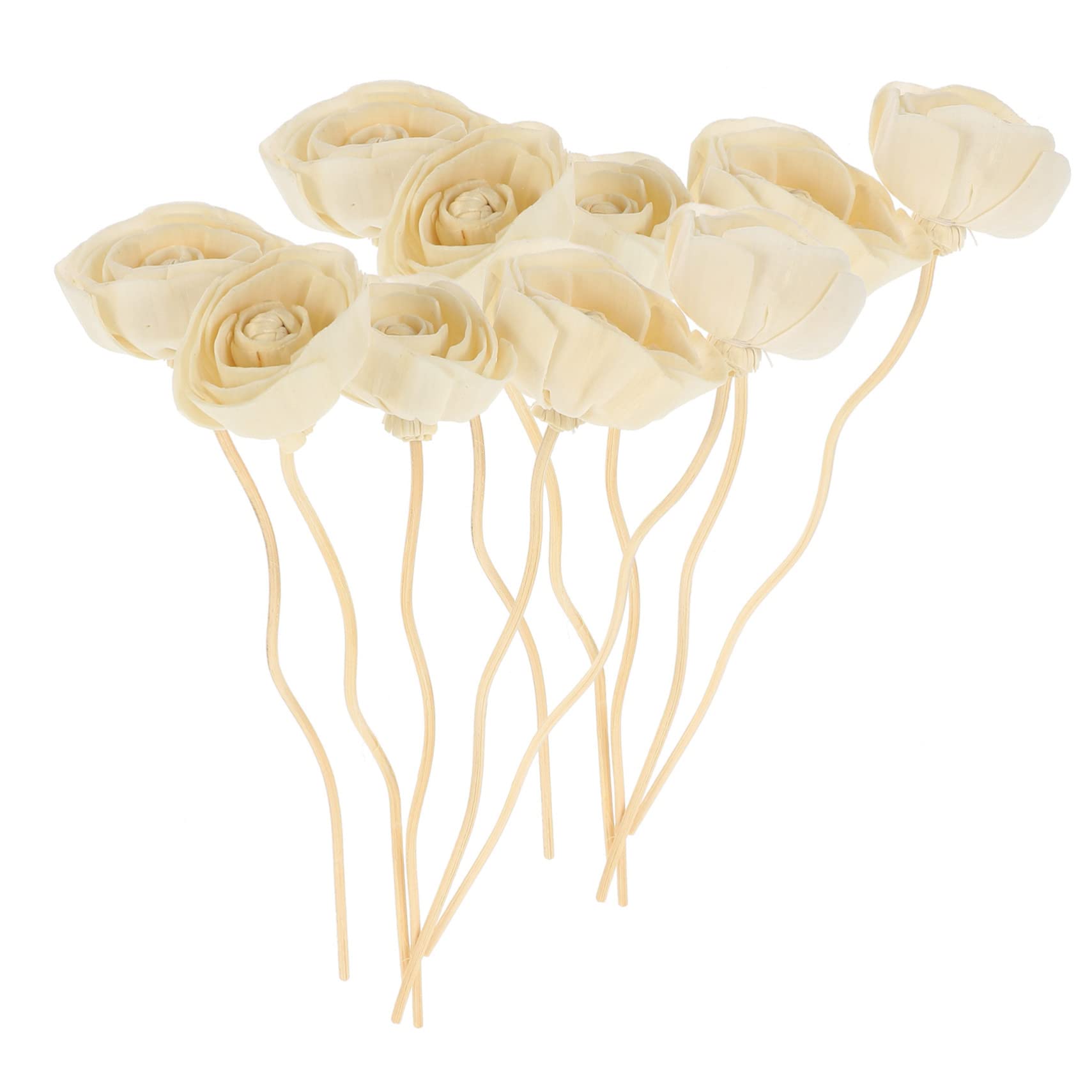 Mikikit 4 Sätze Aromatherapie-rattanblume Duft Diffusor Stäbchen Für Öldiffusor Nachfüllung Drinnen Stöcke Aromasticks Öl-Sticks Hölzern 10 Stück * 4
