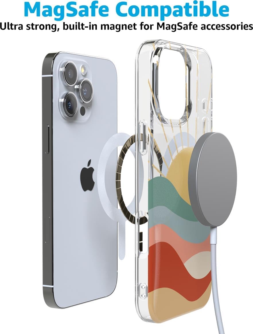 Casely iPhone 16 Pro Max Case | Here Comes The Sun | Colorblock Sunset | Compatible with MagSafe | Classic Ultra Slim Design - Image 7