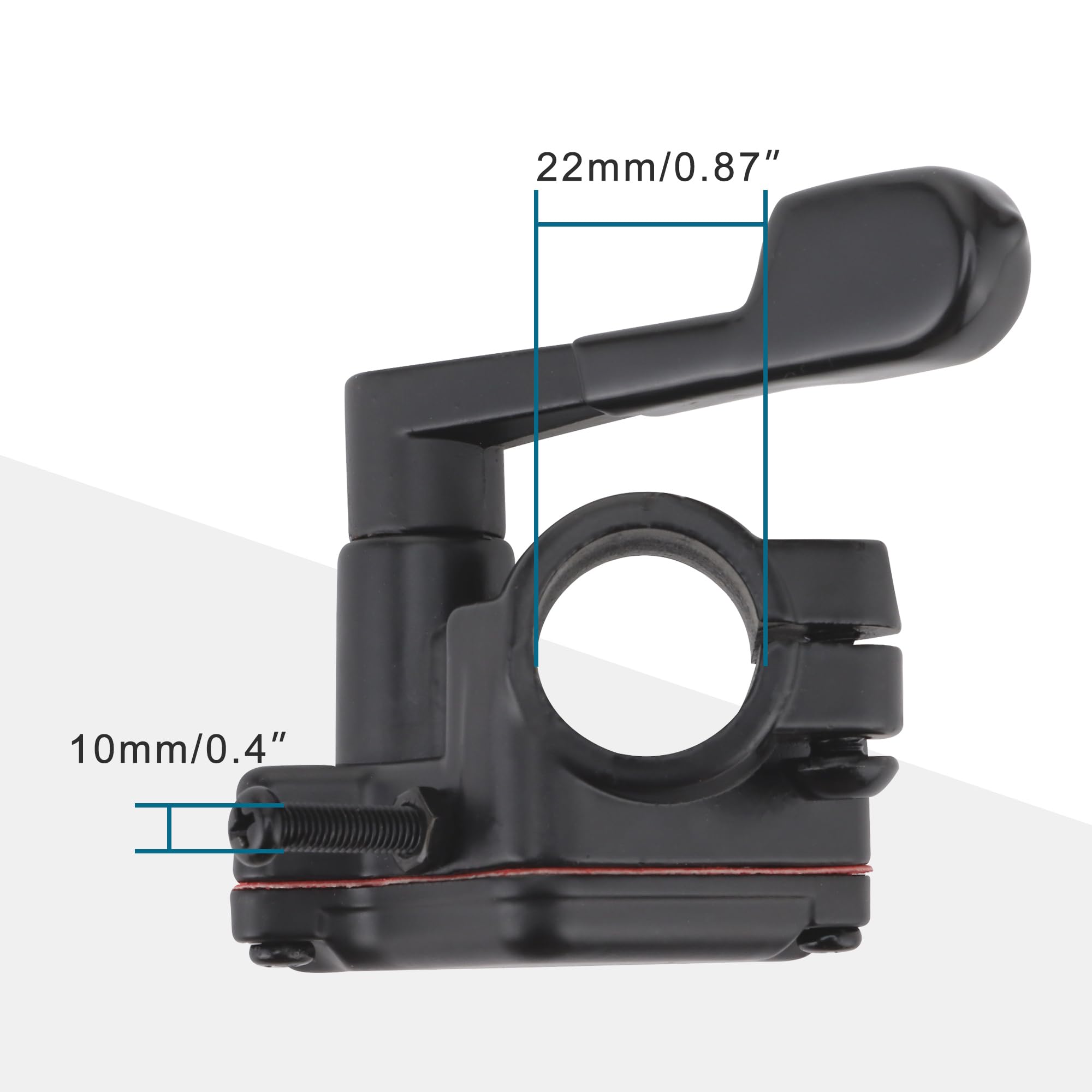 GOOFIT Acelerador De AceleracióN Pulgar De 22mm Con Manguito De Goma Montaje De Control De Palanca Reemplazar Para 50cc 70cc 90cc 110cc 125cc Pit DirtBike ATV Quad Go Kart