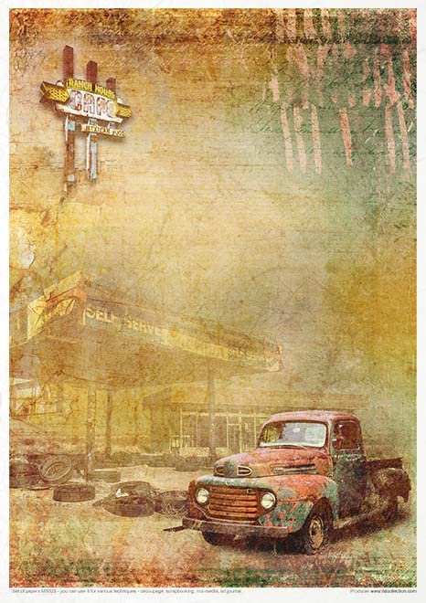 Pack Scrapbooking A4 ITD Collection set decoupage papel scrapbook MS025 3