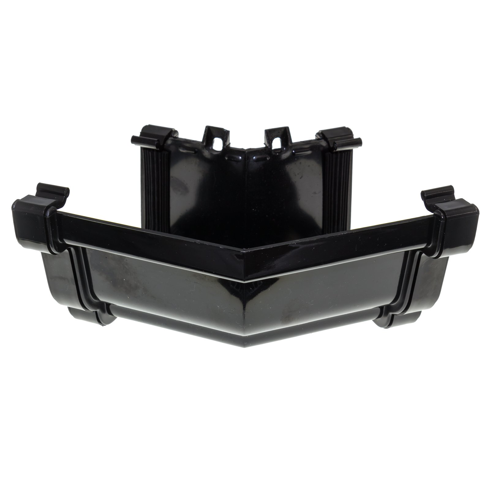 Black Eurocell RWKA2 Marshall Tufflex Conservatory 135° External Gutter Corner Ogee Connector Joint/Jointer (Black)