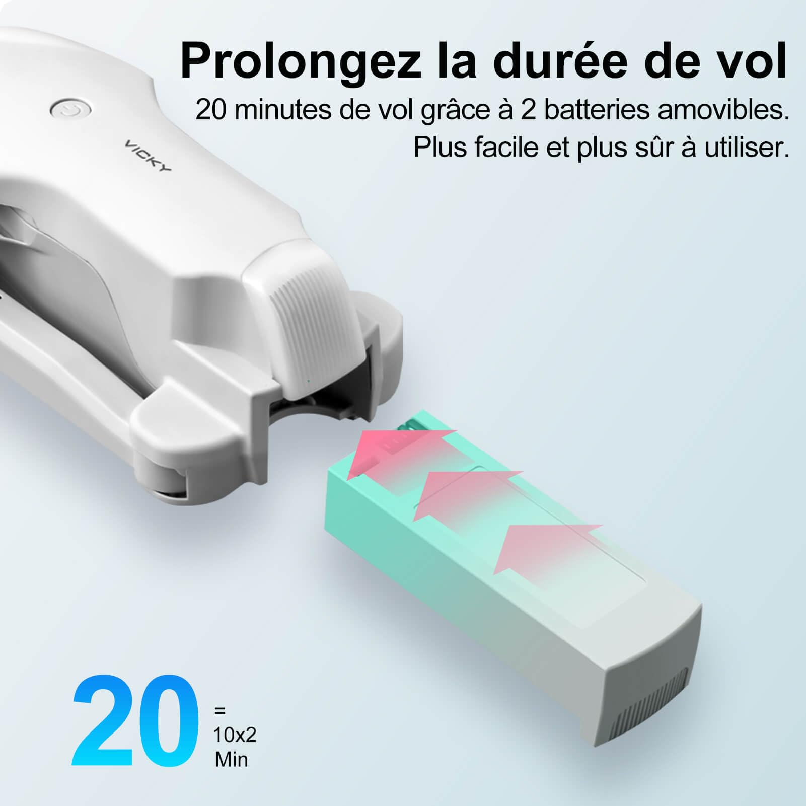 Jiakora Drone avec Caméra pour Enfant et Adulte, FPV Mini Drone Pliable pour Débutant, Quadricoptère à Moteur sans Balais, Maintien d'Altitude, Contrôle via Application, Jouets et cadeaux pour garçons