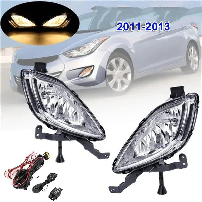 Feux antibrouillard de qualité supérieure avec lentille transparente pour Elantra - 6
