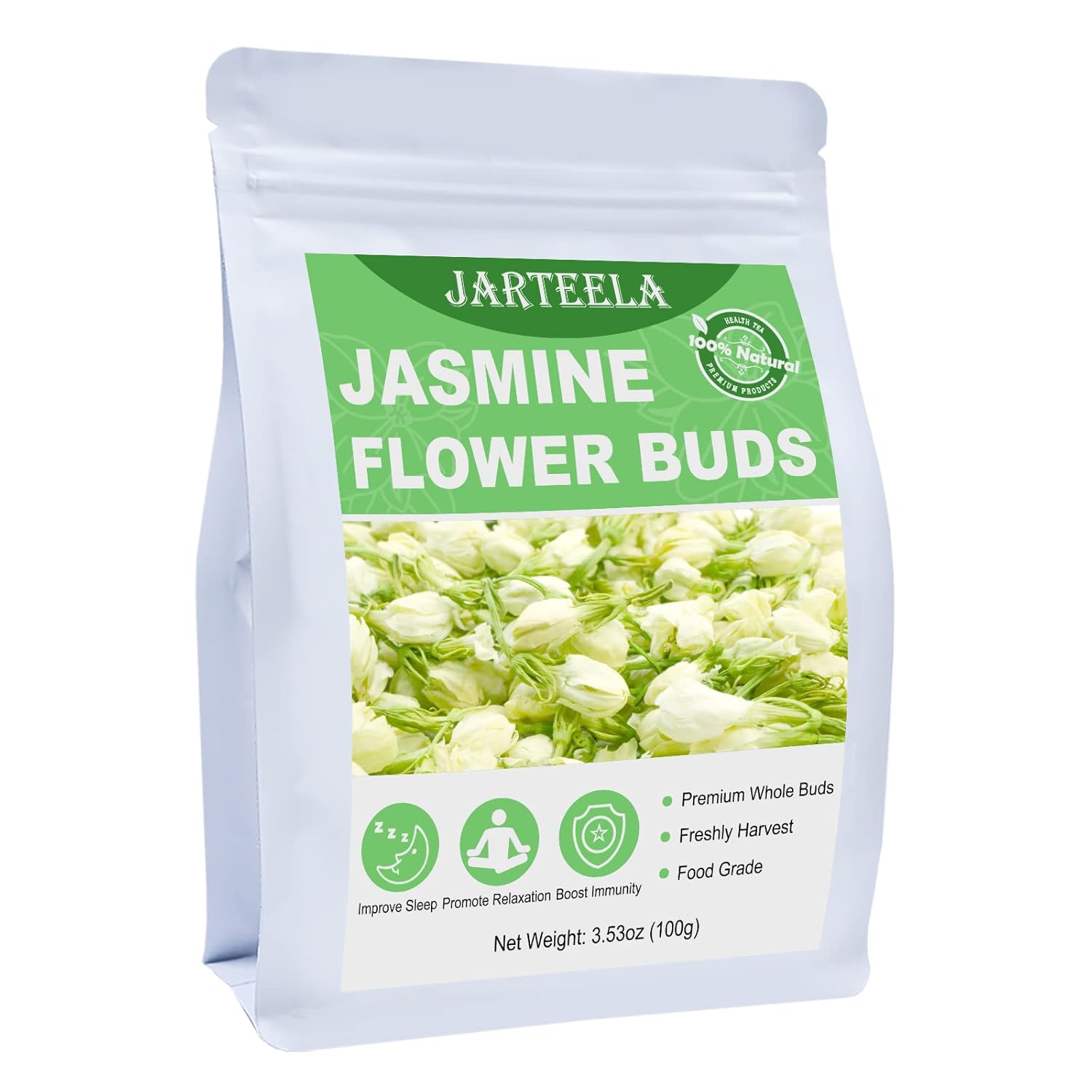 Jarteela Jasmine Flowers Dried 3.53oz/100g Edible
