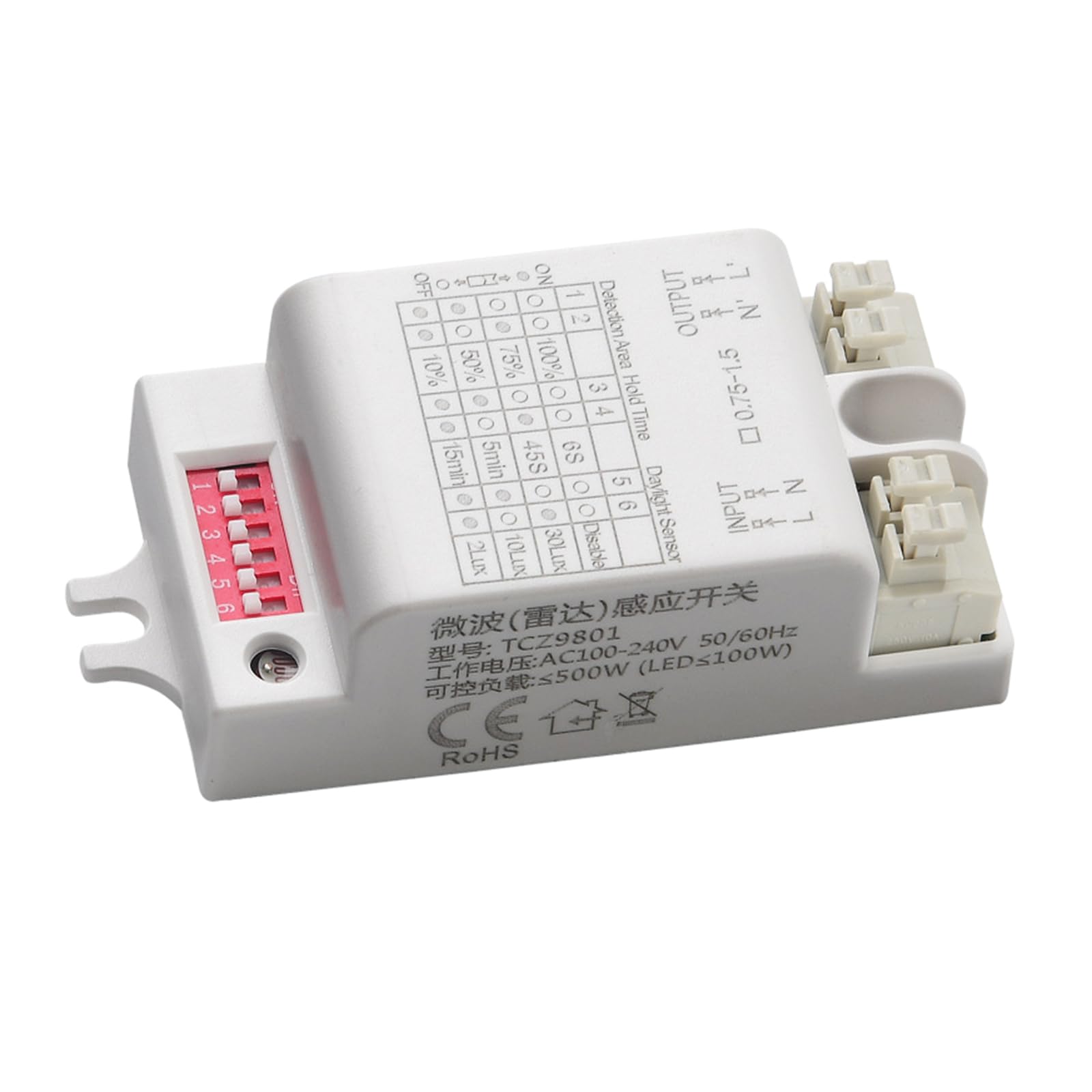 Microwave Radars Motion Sensors High Sensitive Light Switches Long Distance Detector Radars High Sensitivity Long Distance Detector