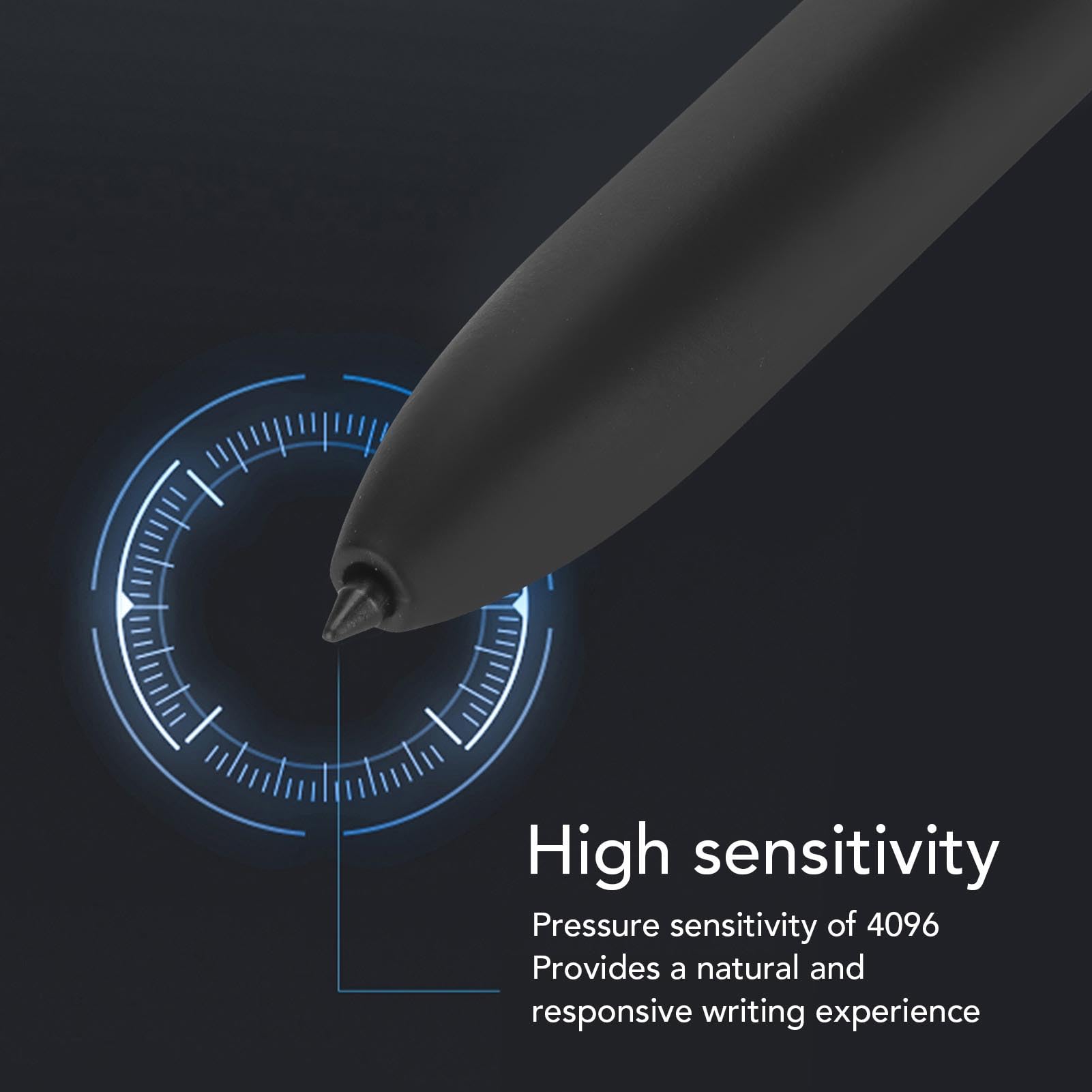 AMONIDA Lápiz Capacitivo de Alta Sensibilidad, 2 Unidades, Lápiz de Pantalla Táctil para Tableta Precisa para Tab S8 S8 Plus Ultra con Puntas de Repuesto para Accesorios de Tableta