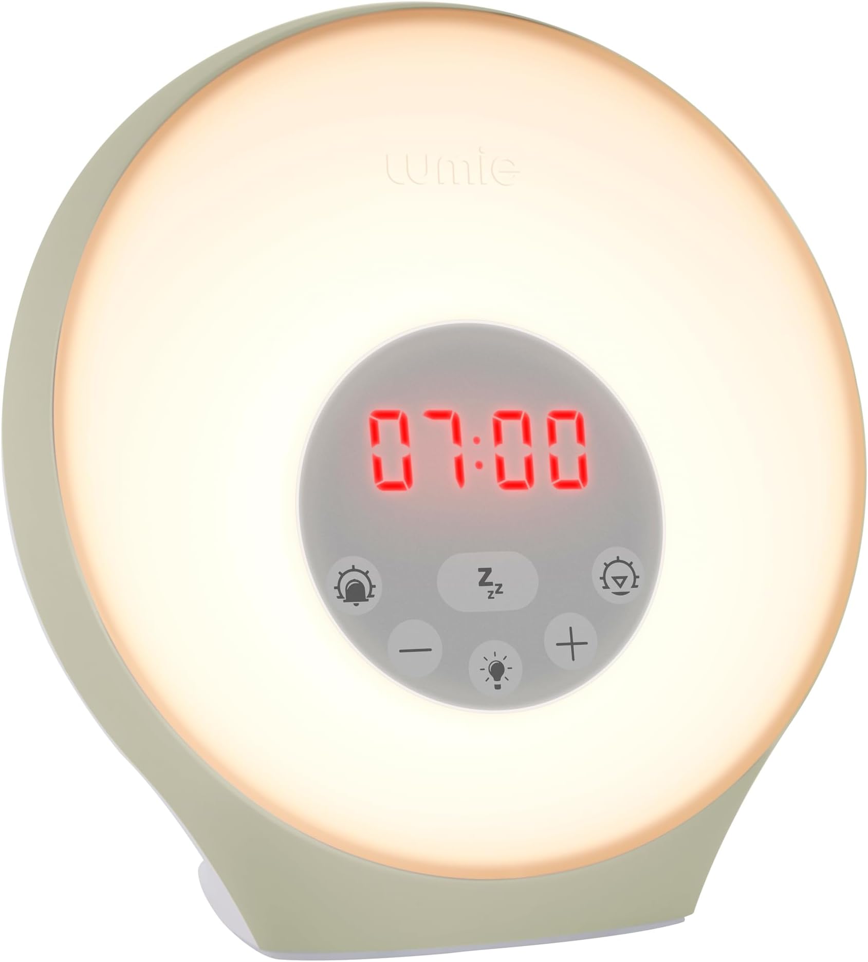 Lumie Sunrise Alarm - Sunrise Wake-up Alarm, Sunset Sleep Feature, Sounds and Mood Lighting, White