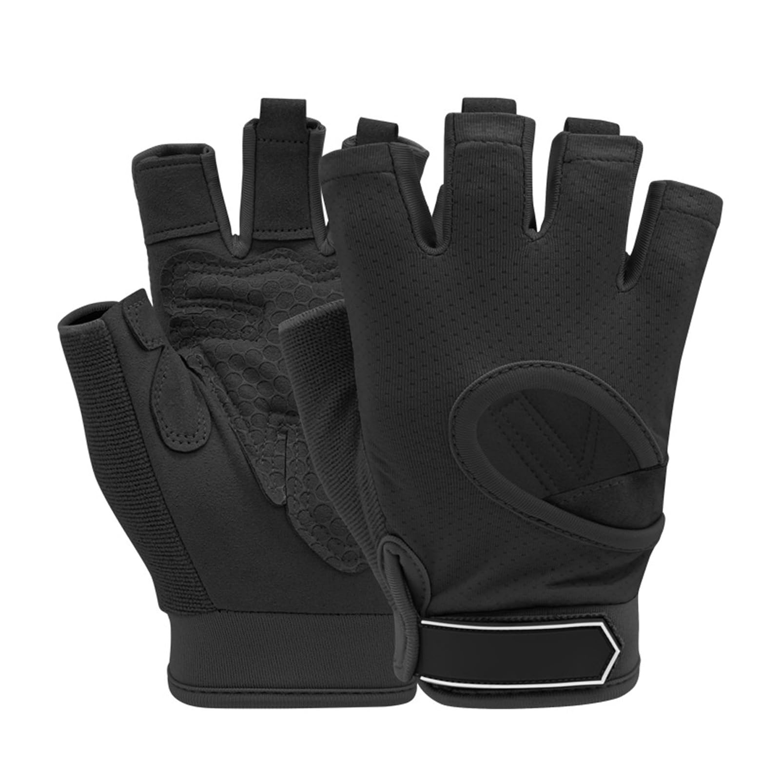 Tsophreniq 1pair Heavyweights Training Gloves Half Finger Bodybuilding Gym Mittens for Weightlifting and Cycling Nonslip Durability Cycling Gloves