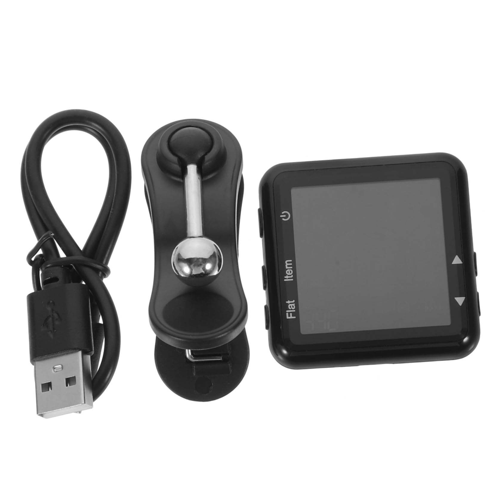 Afinador de Guitarra Recargable Clip, Tecnología Avanzada Negra | Ligero, Sonido Claro y Estable, Carcasa Abs, para Guitarra Clásica, Acústica, Eléctrica y Ukelele