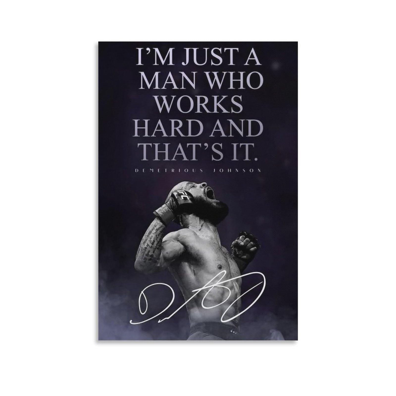 FCOIN Demetrious Johnson Canvas Poster Posters Wall Art Painting Canvas Prints Decor Poster Artworks 20x30inch(50x75cm)